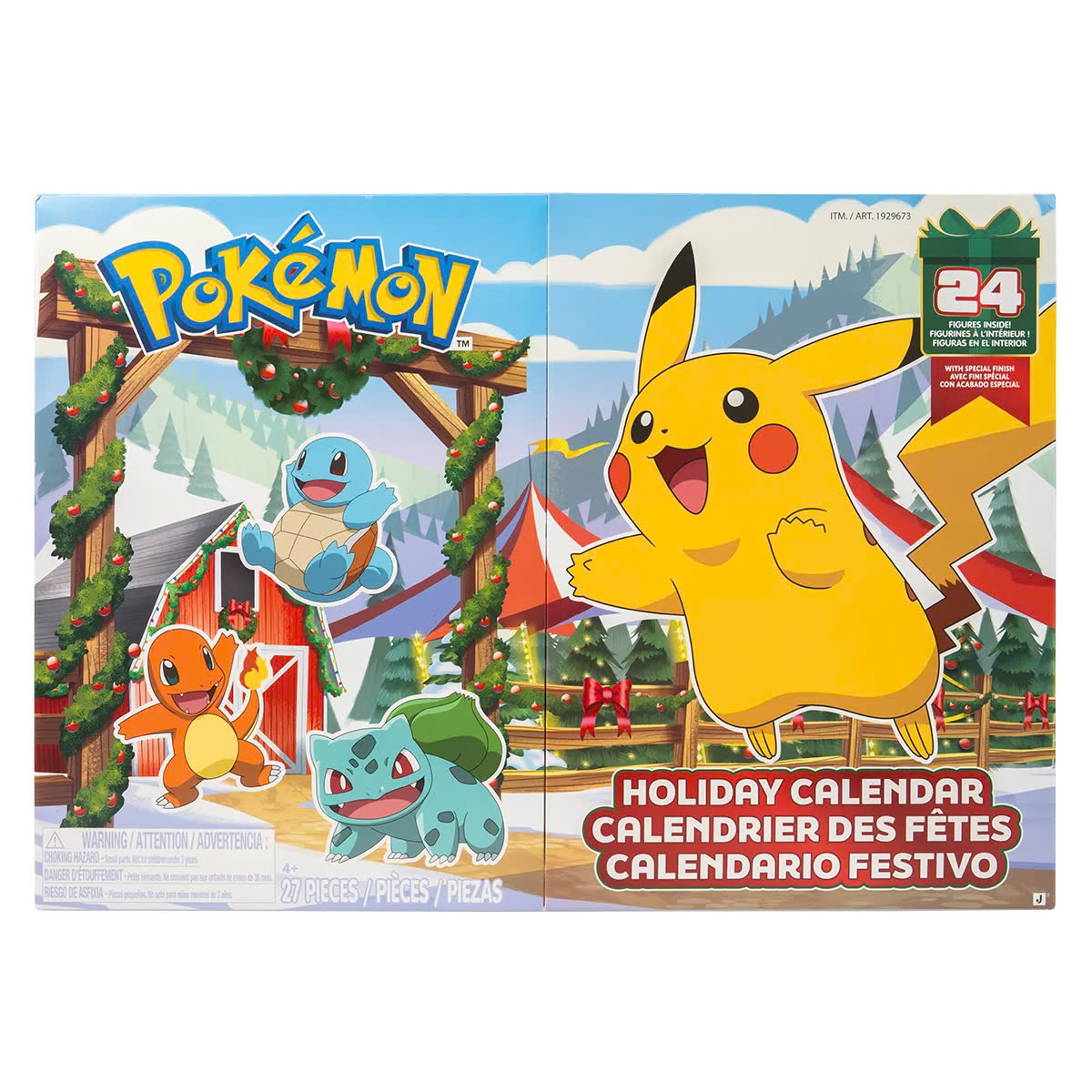 Pokemon 24 Day Advent Calendar Christmas Countdown Battle Figures Holiday Toy