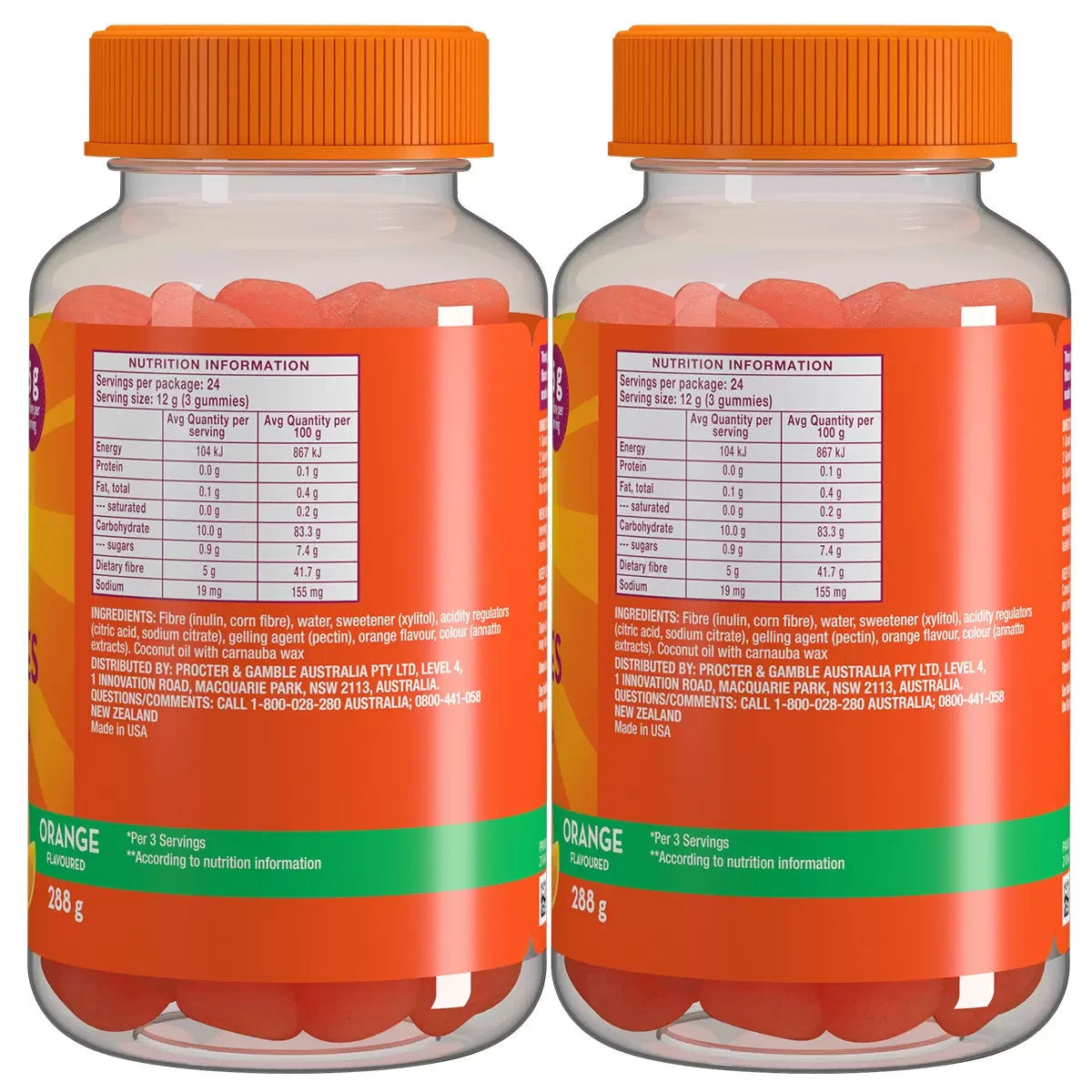 Metamucil Fibre Gummies 144 Count ( 2 x 72 Count )