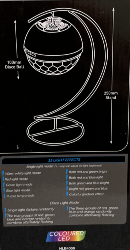 Arlec Rechargeable Disco Ball