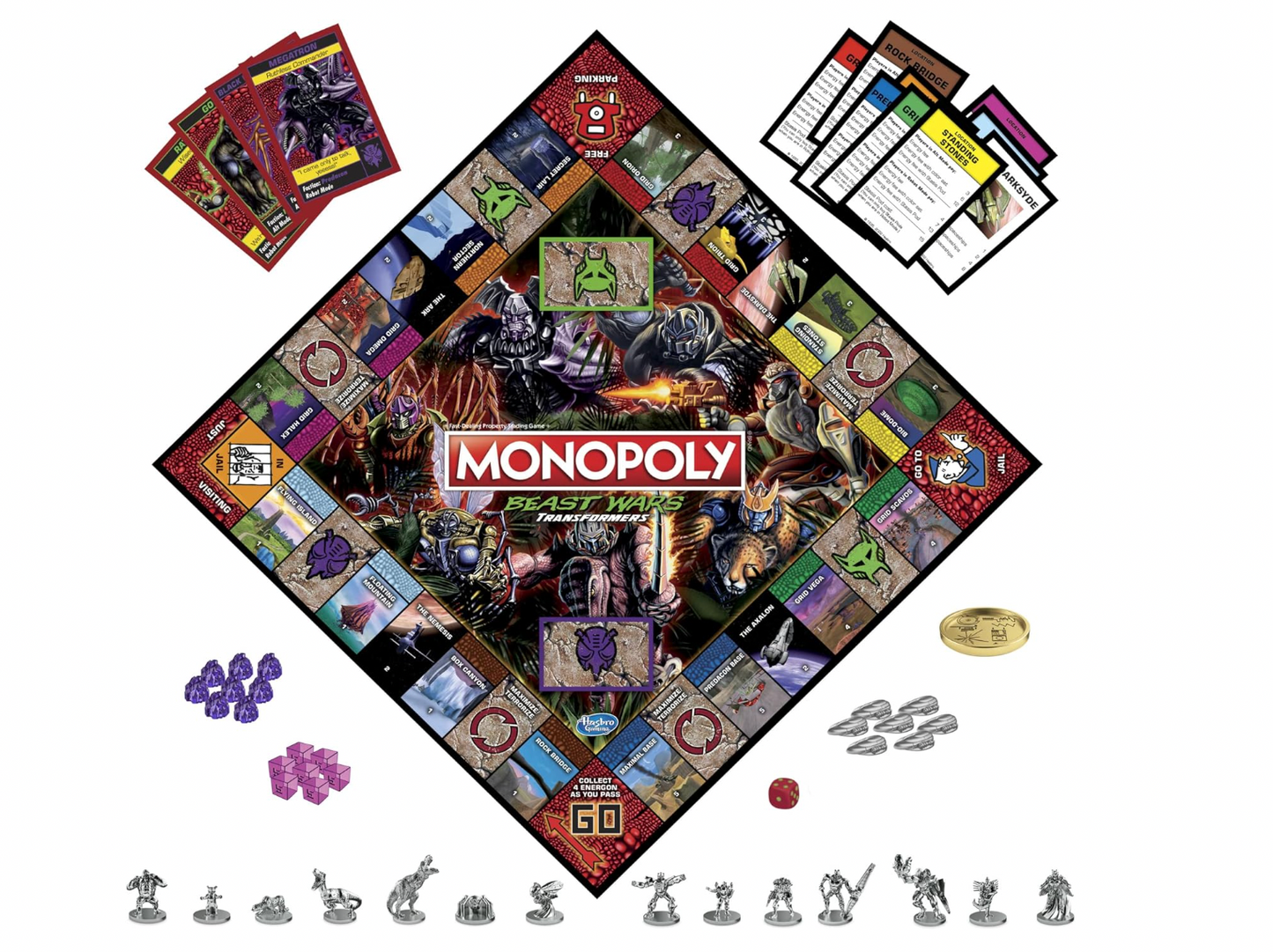 Monopoly Beast Wars: Transformers Edition Board Game Age 8+ 2 - 6 Players