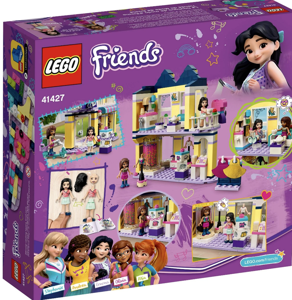 LEGO Friends Emma’s Fashion Shop 41427 Building Kit Age 6+ Brand New
