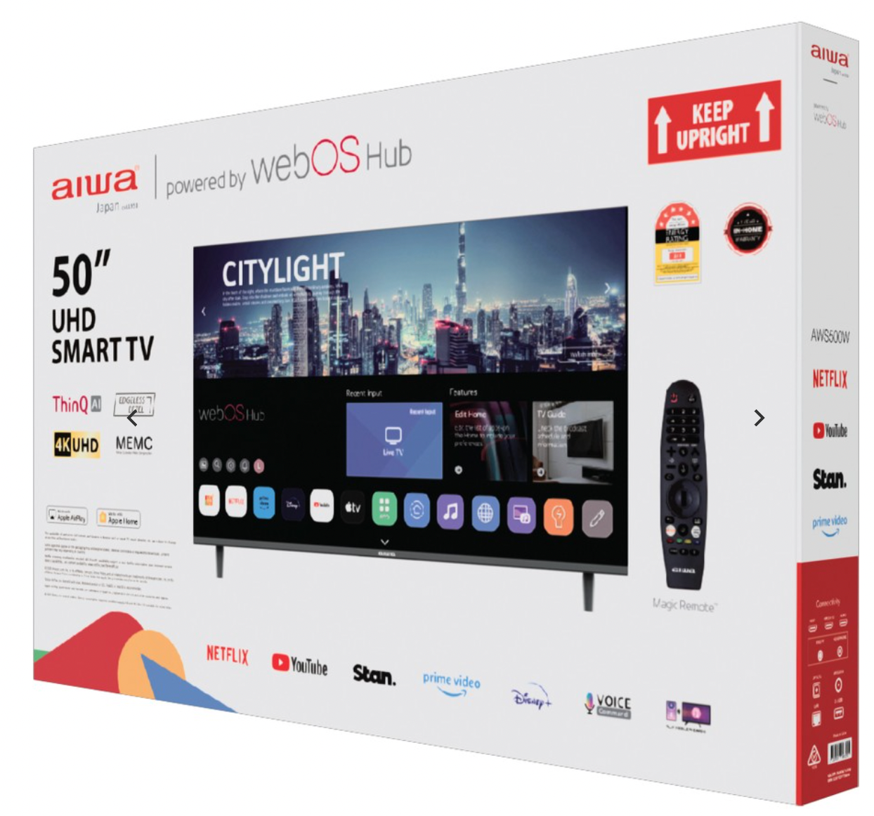 AIWA 50" 4K Ultra HD WebOS Hub TV with Magic Remote