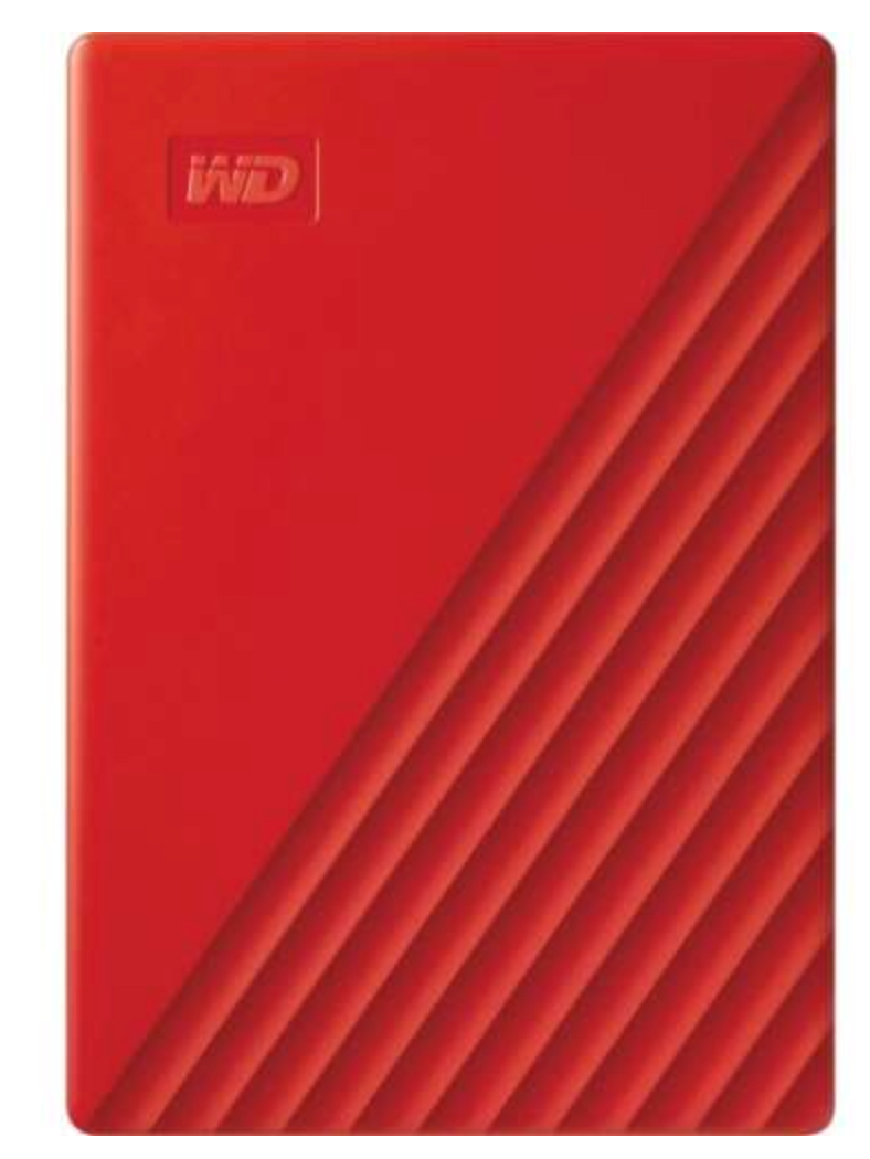 WD My Passport 2TB USB 3.0 Portable Hard Drive - Red