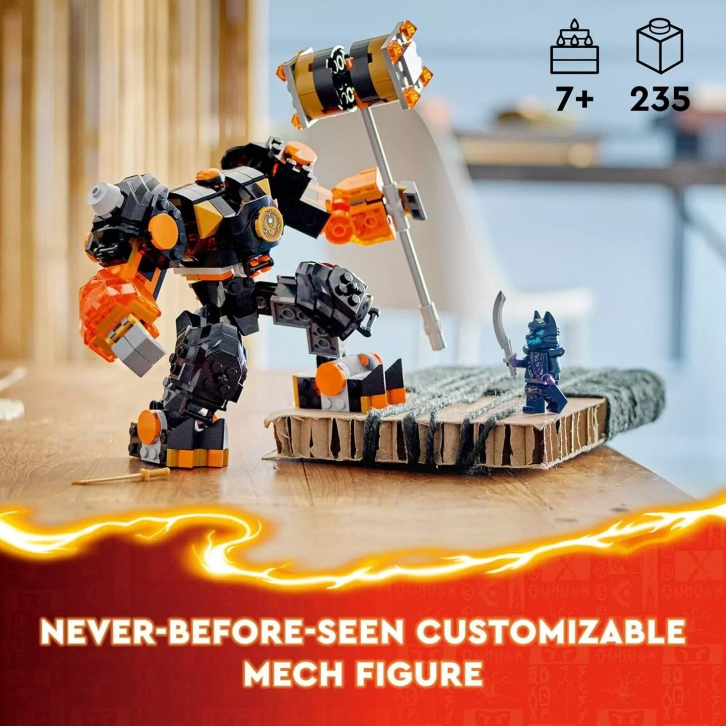 LEGO NINJAGO 71806 Cole's Elemental Earth Mech Brand New Sealed Free Postage