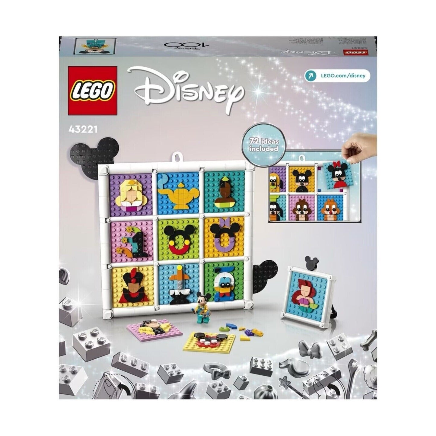 LEGO 43221 Disney 100 Years of Disney Animation Icons Brand New