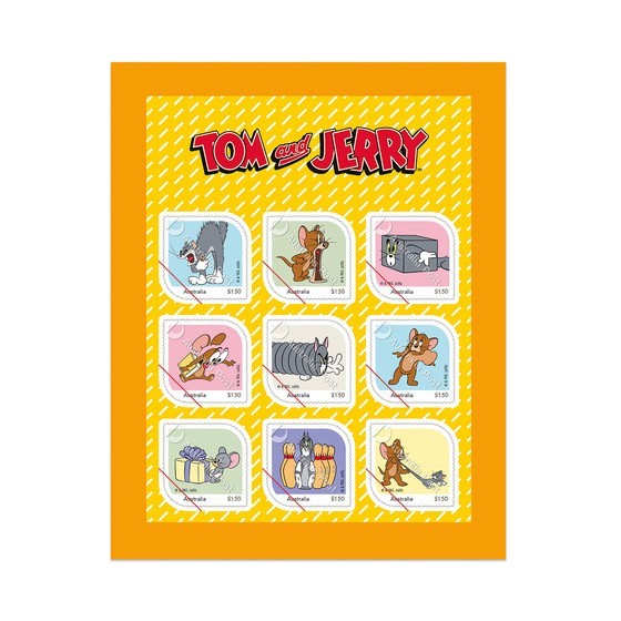 Tom and Jerry - 85th Year Anniversary Stamp Pack | Australia Post NEW