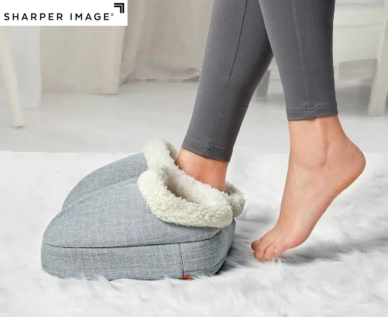 SHARPER IMAGE Vibrating Foot Massager with Heat