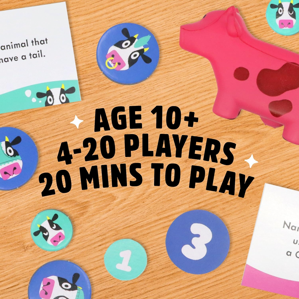 Herd Mentality Pink party game for families, friends and cow rustlers