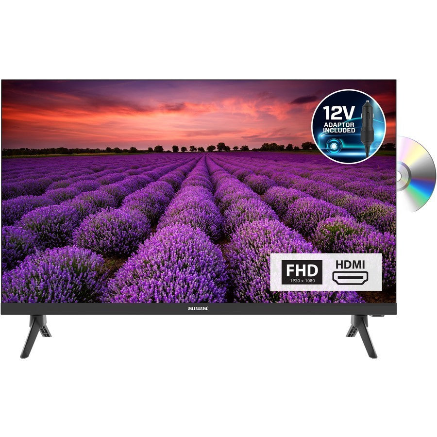 AIWA 24" Inch LED WebOS ThinQ AI Smart HD TV DVD Player Combo 12V Caravan Boat