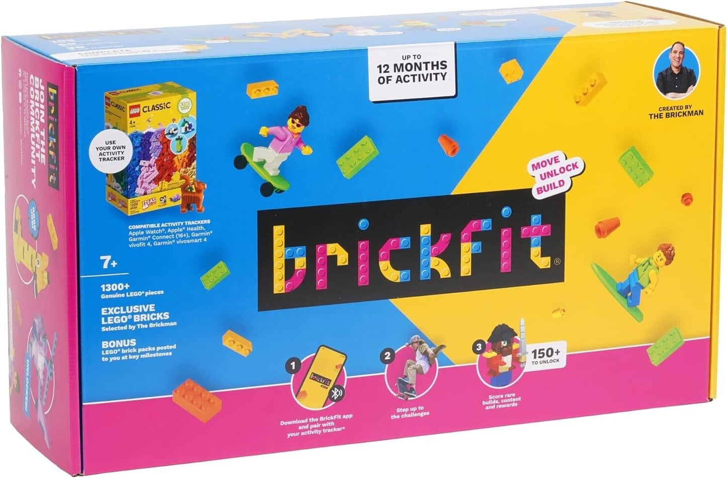 LEGO BRICKFIT BY BRICKMAN BYO Device Fitness Tracker Creative Activity Kids