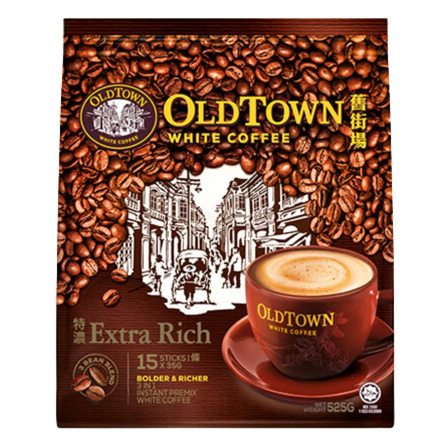 Old Town White Coffee 3-IN-1 Extra Rich Bolder & Richer Instant Premix 15 x 35g