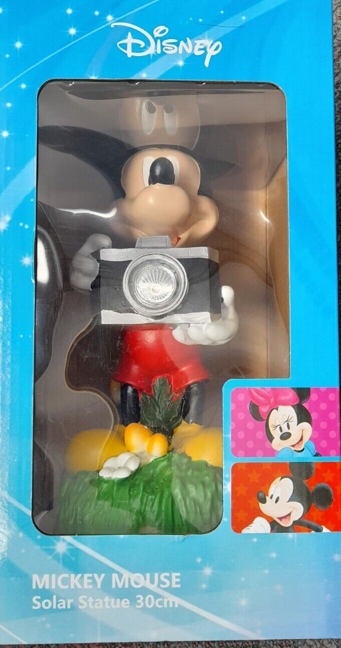 Disney Mickey Mouse Solar Garden Statue 30cm