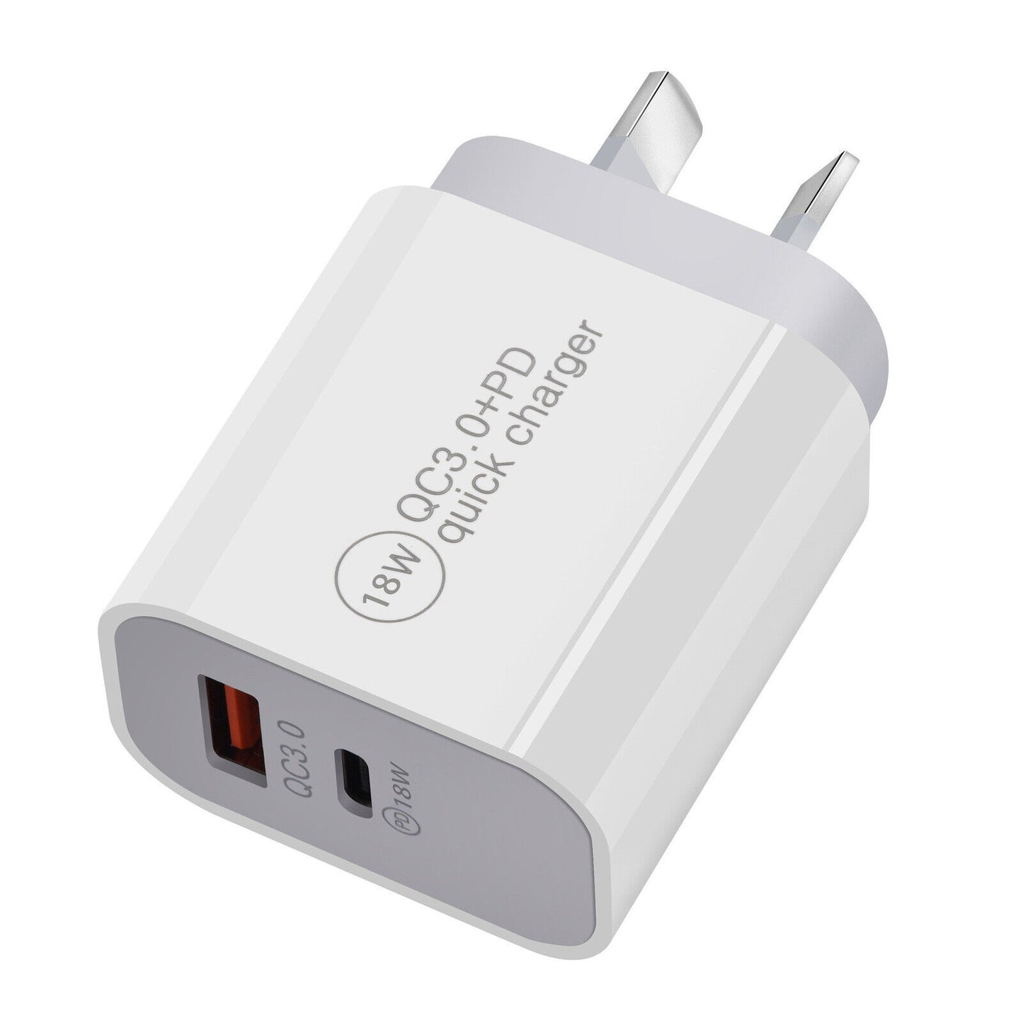25W Dual USB Type-C Fast Wall Charger Power Adapter Plug Cable For iphone ipad