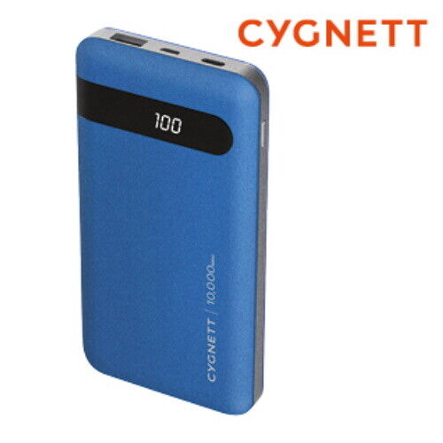 Cygnett ChargeUp Juice 10000mAh Power Bank Pocket Battery Pack USB A + USB C