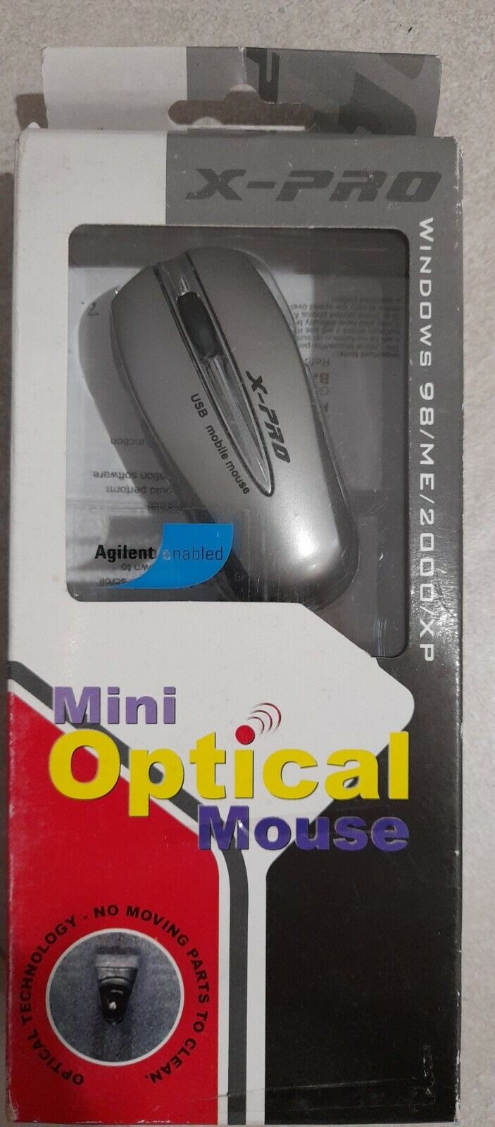 USB Mini Optical Mouse X-Pro Ergo Design, Using Wheel to Scroll, High Resolution