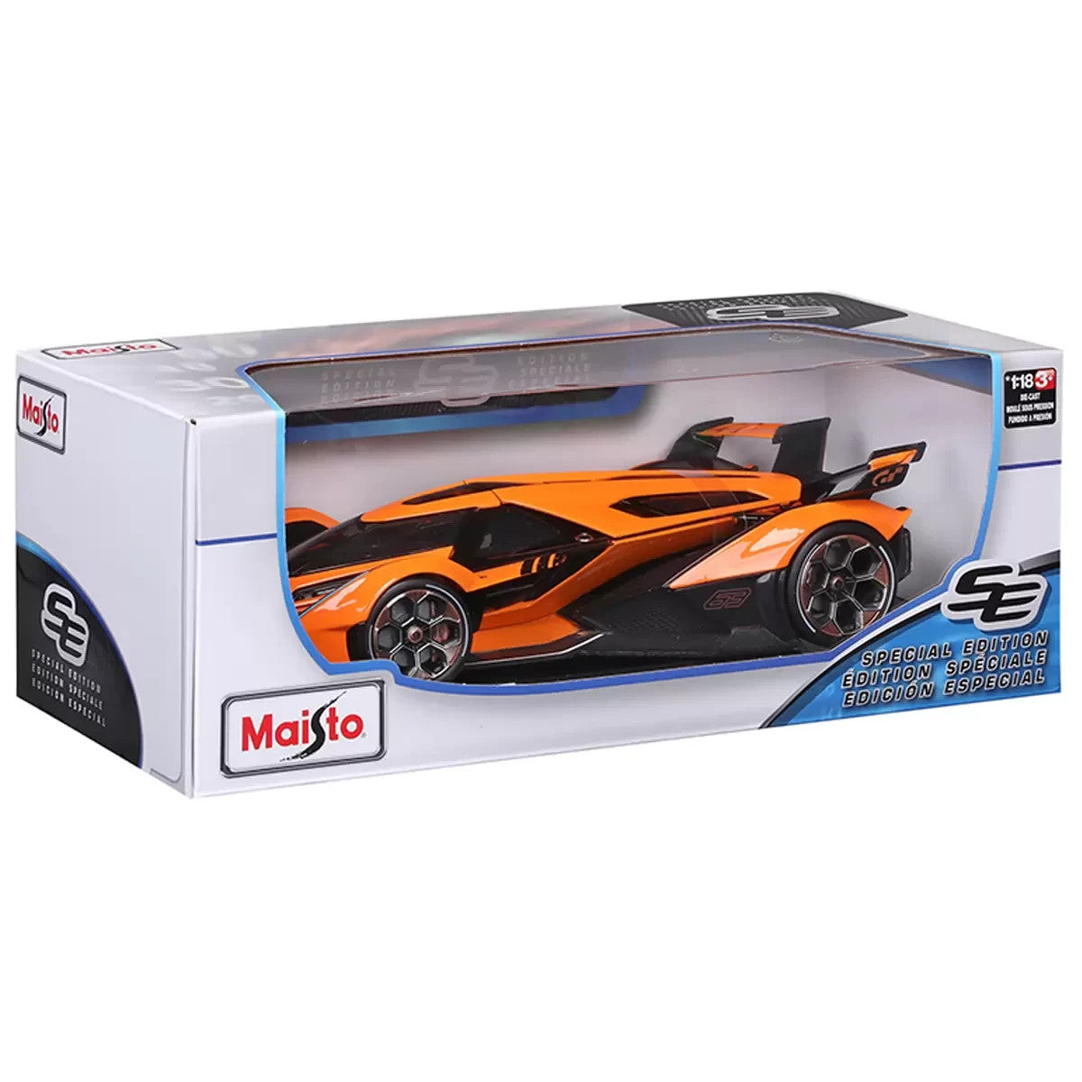 Maisto Lamborghini Lambo V12 Vision Gran Turismo 1:18 Diecast Toy Car Orange