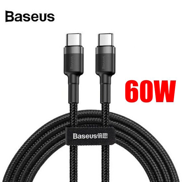 Baseus 100W/60W USB C to Type C PD Fast Charger Cable For iPhone 15 Samsung