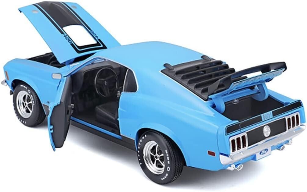 Maisto 1970 Ford Mustang Mach 1 Blue Die Cast Model car
