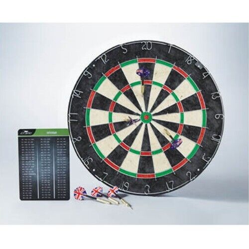 NEW 2022 Deluxe Dart Board Professional Level Set of Australian UK Flag Darts