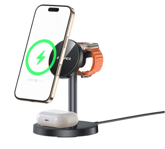 Awei 3-in-1 Multi-Function Wireless Charger