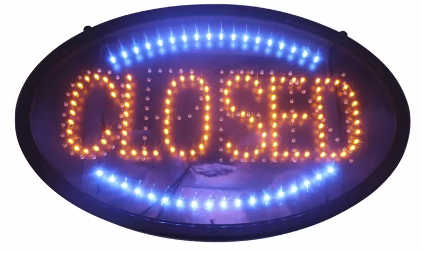 Chosen LED 58 x 36cm Neon Open Close Shop Sign
