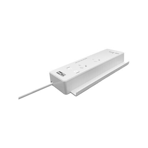 CordTech 2 Outlet Power Station Surge Protected Board w/ Device Stand USB Ports