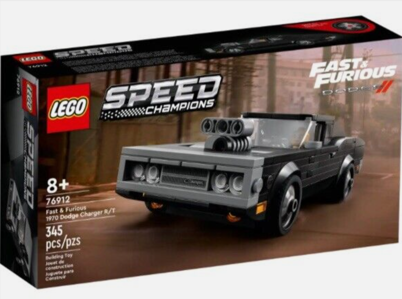 LEGO Speed Champions 76912 Fast & Furious 1970 Dodge Charger R/T NEW Damaged Box