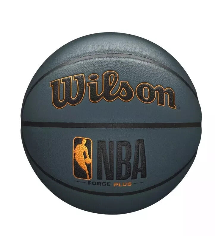 Wilson NBA Forge Plus Dark Grey High-Performance Pro Seam Basketball out/indoor