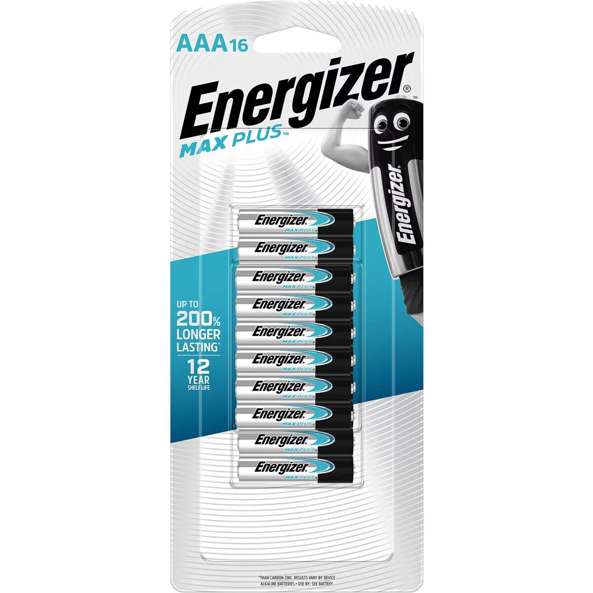 24 / 16 / 12 pack Energizer Max Plus Advanced AAA Batteries