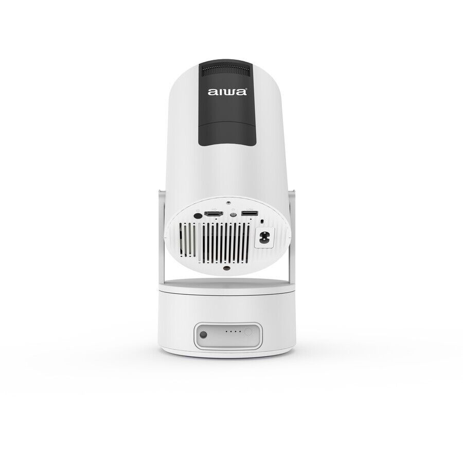 Aiwa Portable HD Smart LED Projector TV WiFi Bluetooth Home Theatre Rechargeable