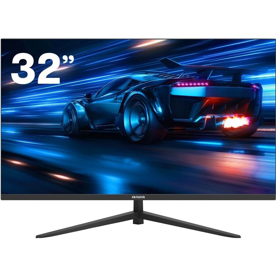 Aiwa Japan 32" Full HD IPS FHD Edgeless Monitor (1920 x 1080), 32 Inch Computer
