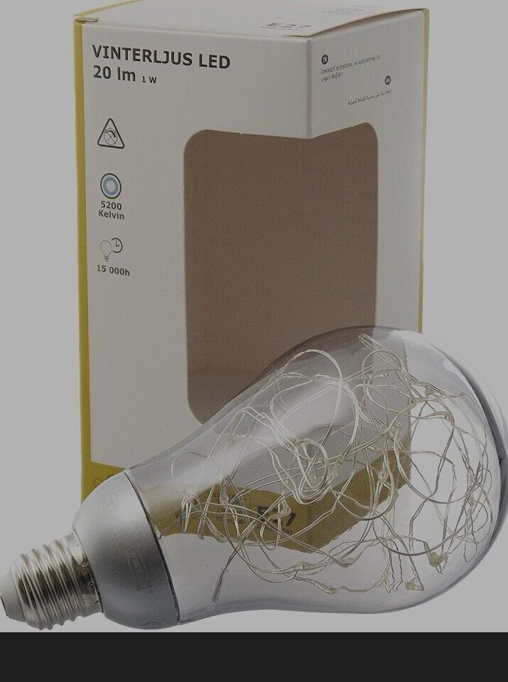 IKEA VINTERLJUS Decorative LED 20 lm E27 Fairy Light Globe Brand New