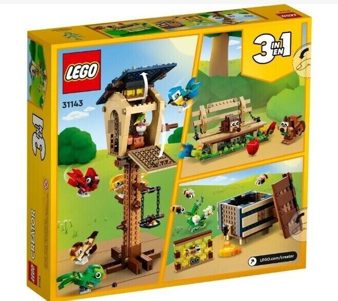 LEGO CREATOR 3 in 1 ~ Birdhouse ~ (31143) Brand New factory Sealed +Free Gift.