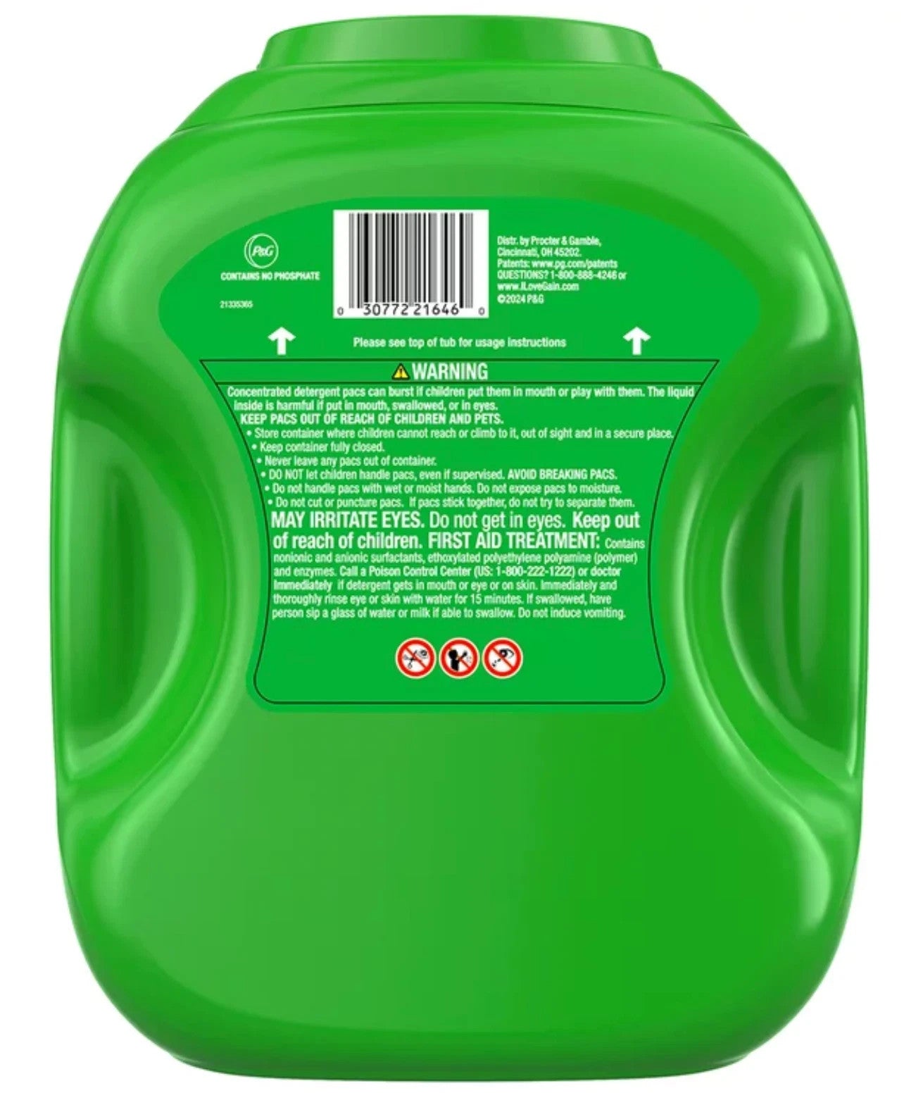 Gain Flings 4 in 1 Laundry Detergent Pods 108 Tango Twist Febreeze Oxi Boost