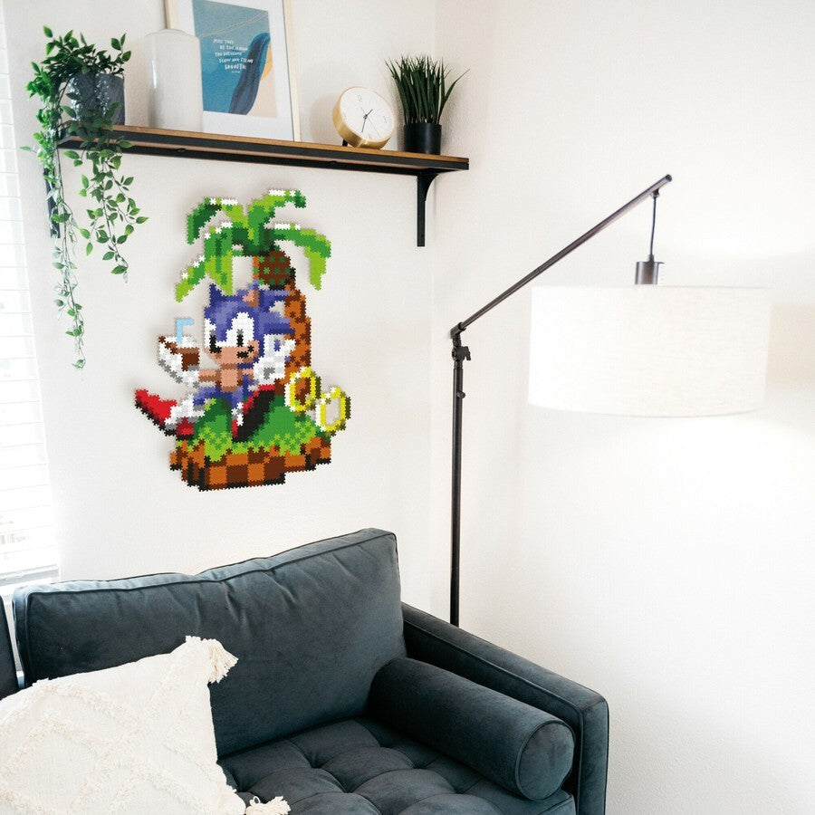 TOMY 1200pc Jixelz Remix Sonic the Hedgehog Chillin' Sonic Kids Pixel Puzzle Set