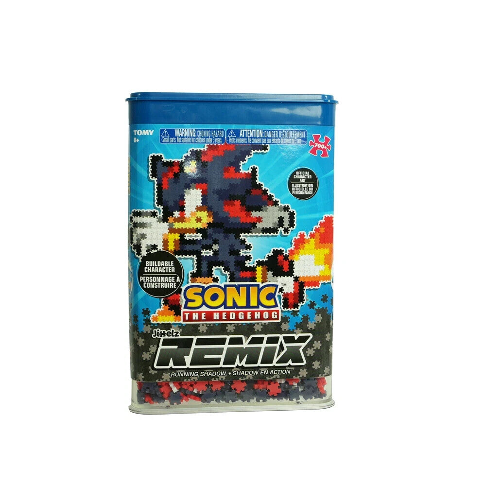 TOMY 700pc Jixelz Remix Sonic the Hedgehog Running Shadow Kids Pixels Puzzle Set