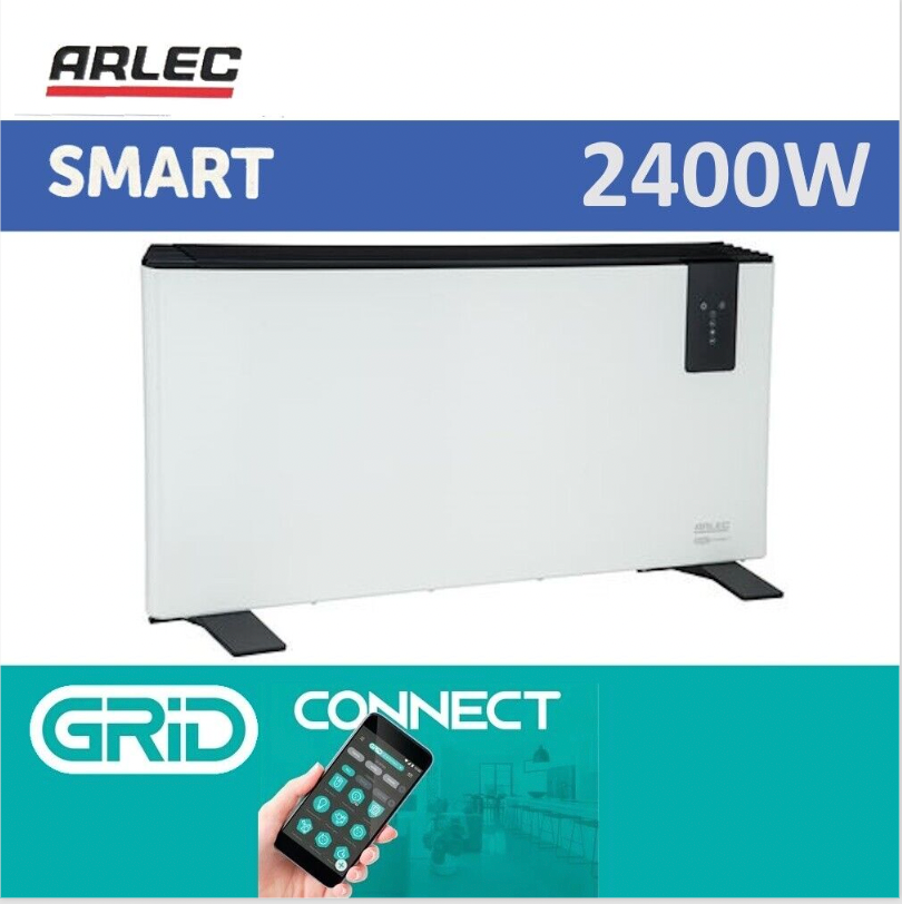 ARLEC 2400W SMART Wi-Fi Convection Heater Remote Control Grid Connect Wall Mount
