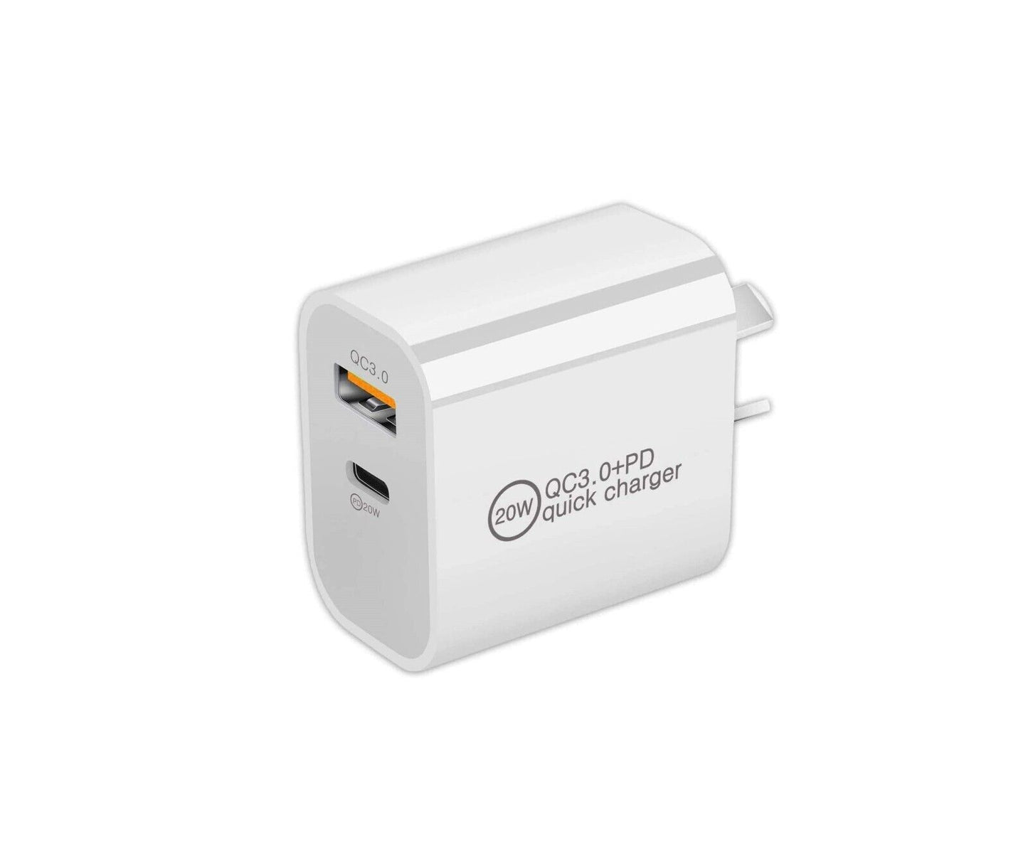 25W Dual USB Type-C Fast Wall Charger Power Adapter Plug Cable For iphone ipad