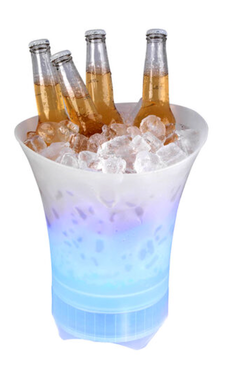 Bluetooth Wireless Speaker LED Light Show 5L Ice Bucket USB Rechargeable