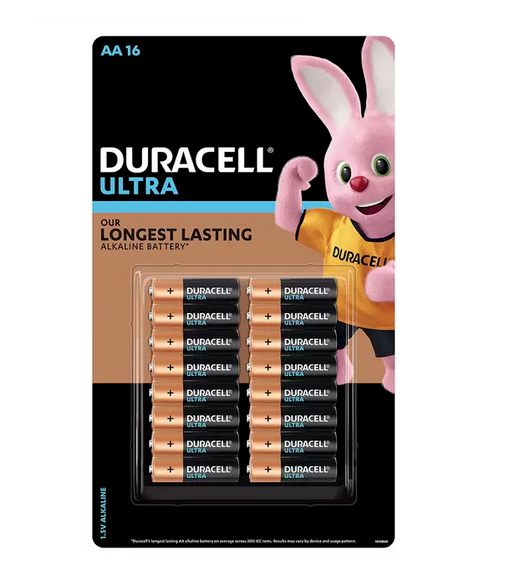 Genuine Duracell ULTRA LONGEST Lasting Alkaline 16x AA Batteries 16PK