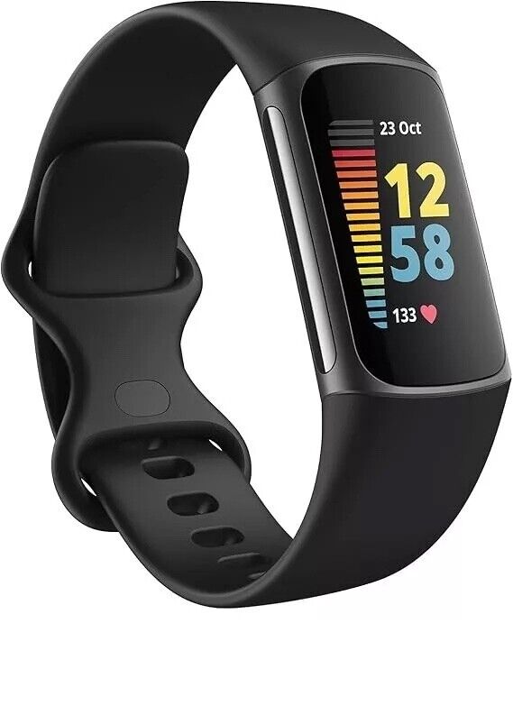 Fitbit Charge 5 + Fitbit Premium Advanced Health and Fitness Tracker (Black)