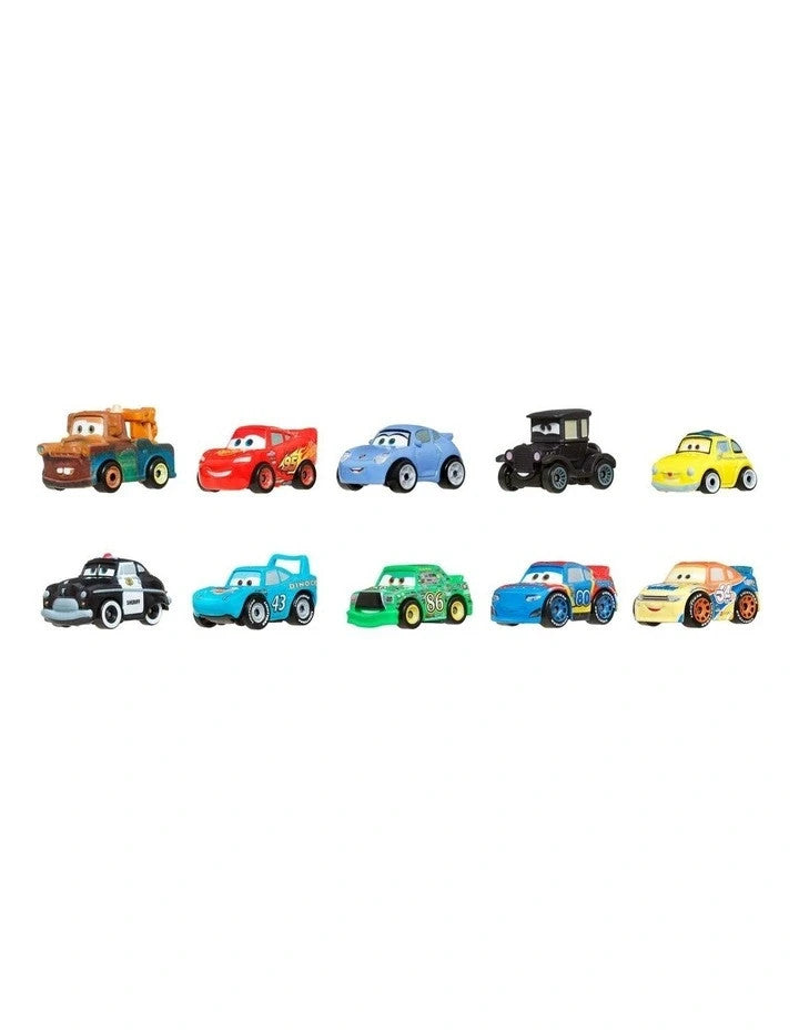 Disney Pixar Cars Mini Racers 10-Pack Die-Cast Vehicle Set Movie Characters 3+