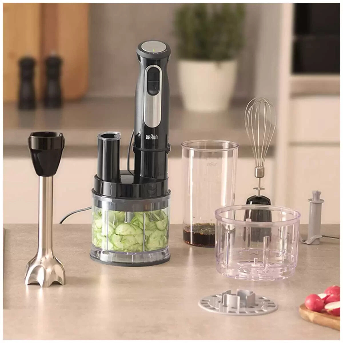 Braun MultiQuick 5 Vario Hand Blender, Sauce Mixer, BPA-Free - MQ 5237 BK Black