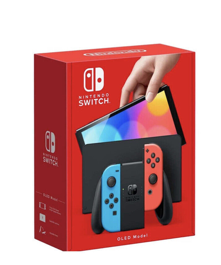 Nintendo Switch OLED Model Handheld Console 64GB Neon