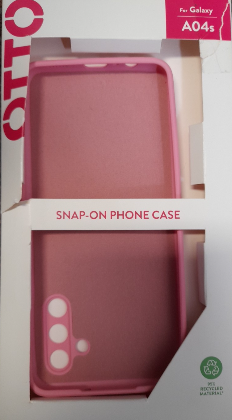 Otto Snap On Phone Case for Samsung Galaxy A04s Pink Color