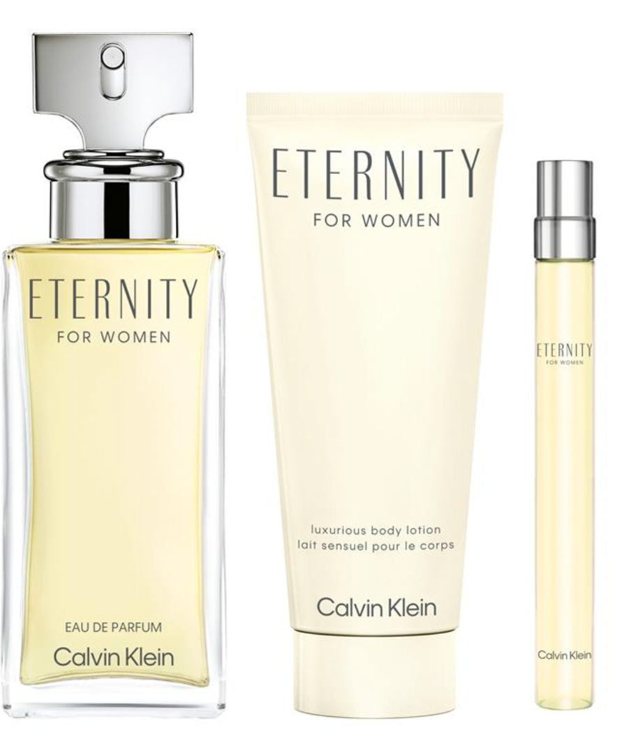 Calvin Klein Eternity for Women 100ml Eau de Parfum, Body Lotion and Mini Set