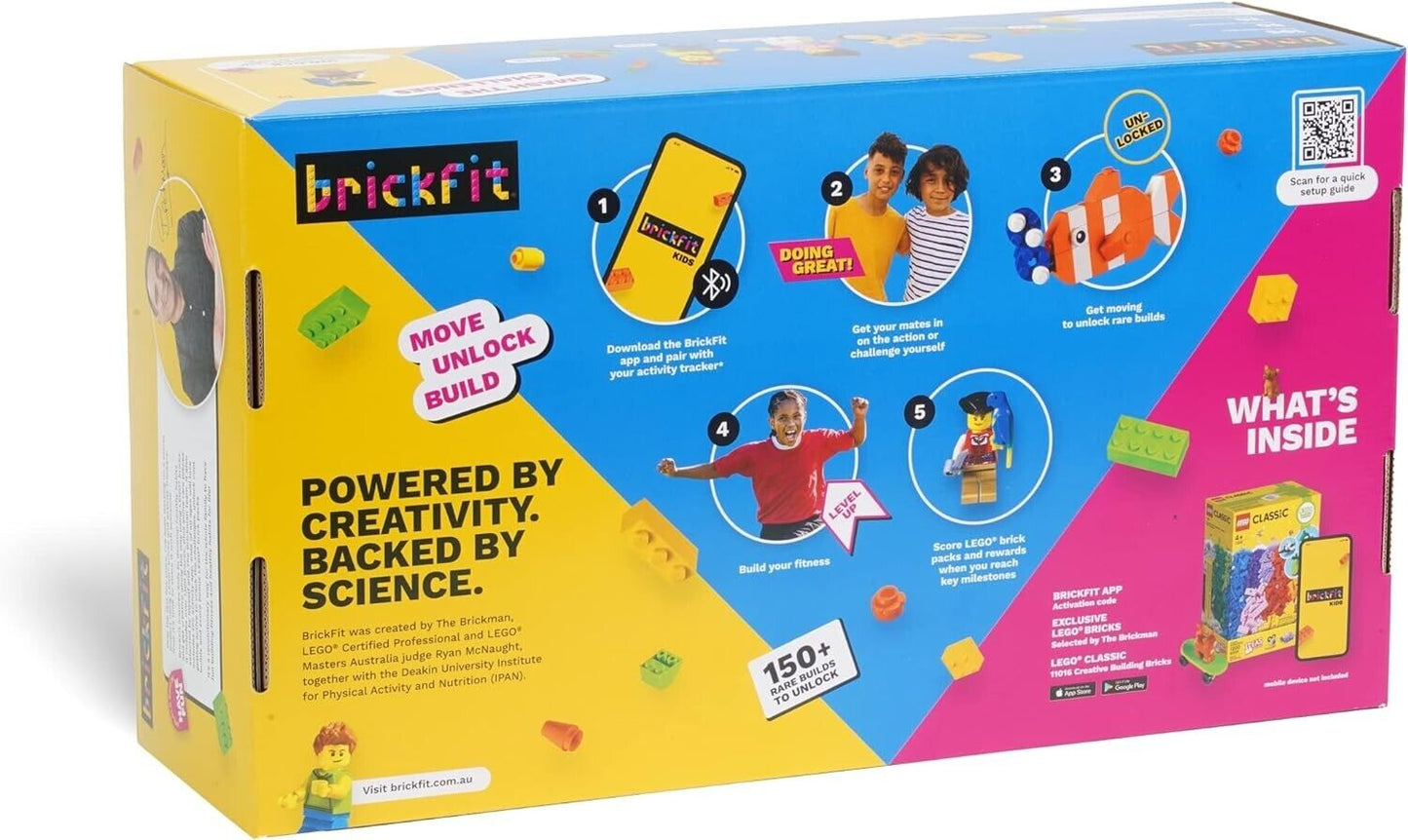 LEGO BRICKFIT BY BRICKMAN BYO Device Fitness Tracker Creative Activity Kids
