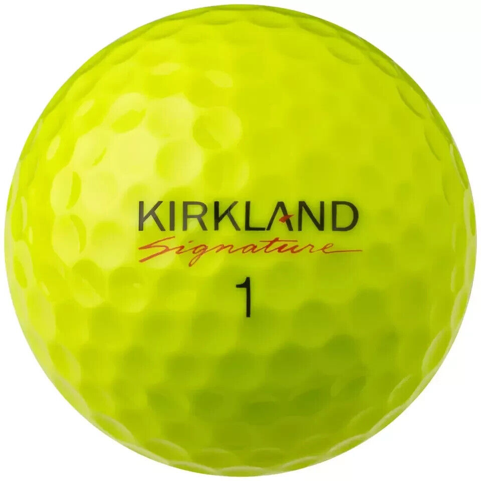 KIRKLAND SIGNATURE Performance+ 3-Piece Urethane Cover Golf Ball 24 Balls Yellow
