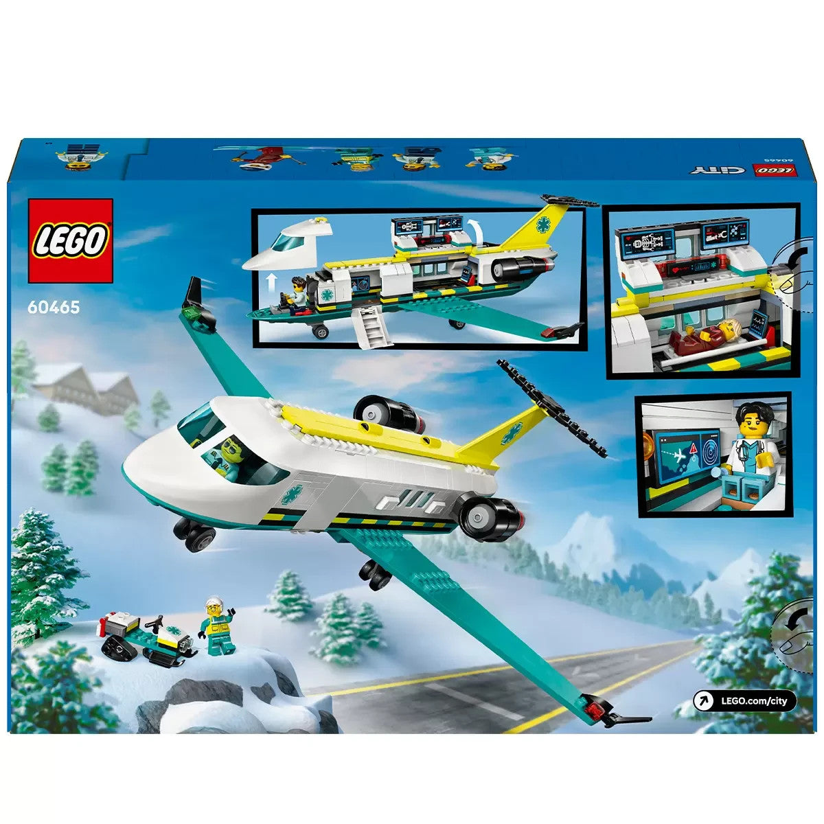 LEGO City 60465 Emergency Air Ambulance Airplane