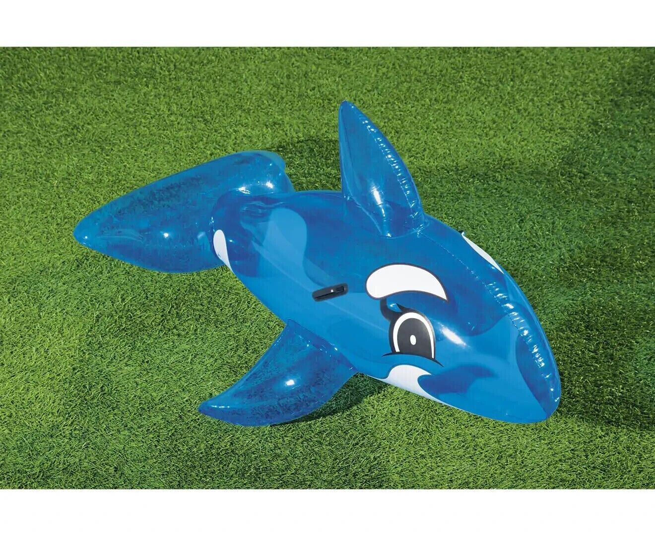 Inflatable Whale Pool Toy Ride On Float Water Play Ride On Swimming Pool Rider